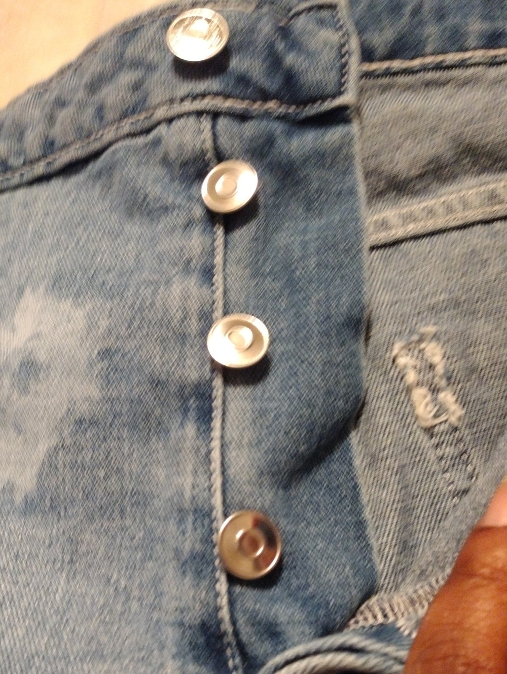 wild fable Blue Denim Jean Shorts with Button Fly